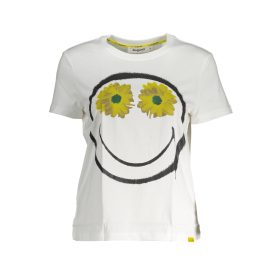 DESIGUAL RÖVID UJJÚ NŐI FEHÉR PÓLÓ