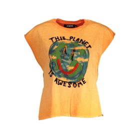 DESIGUAL NŐI RÖVID UJJÚ NARANCSSÁRGA PÓLÓ