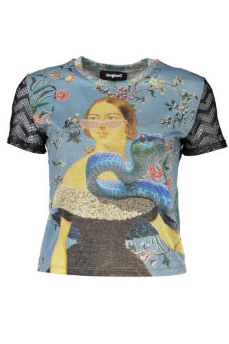 DESIGUAL VILÁGKÉK NŐI RÖVID UJJÚ PÓLÓ