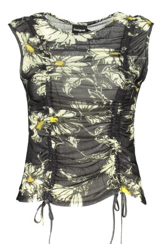 DESIGUAL FEKETE NŐI TANK FELSŐ