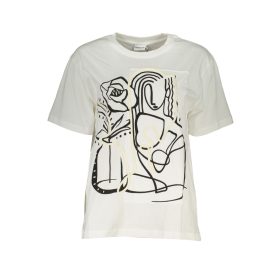 DESIGUAL NŐI RÖVID UJJÚ PÓLÓ, FEHÉR