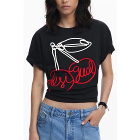 DESIGUAL NŐI RÖVID UJJÚ PÓLÓ FEKETE