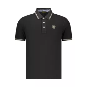 BLAUER APPAREL FÉRFI RÖVID UJJÚ PÓLÓ, FEKETE