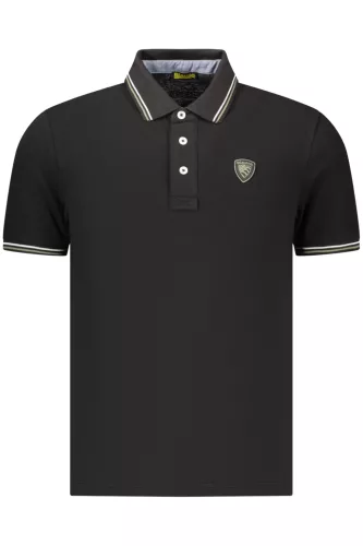 BLAUER APPAREL FÉRFI RÖVID UJJÚ PÓLÓ, FEKETE
