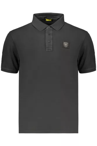 BLAUER APPAREL FÉRFI RÖVID UJJÚ PÓLÓ, FEKETE