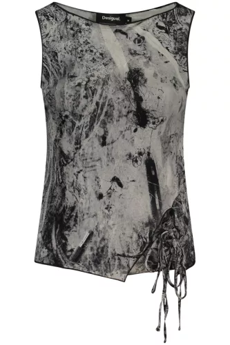 DESIGUAL NŐI FEKETE TOP