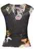 DESIGUAL NŐI FEKETE TOP