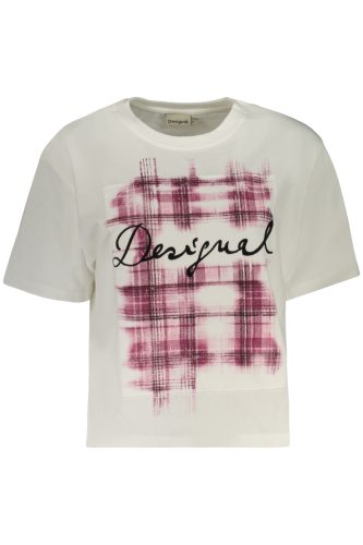 DESIGUAL Női rövid ujjú póló, fehér