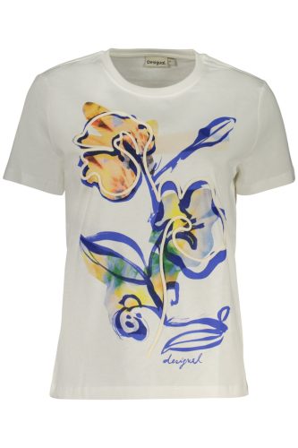 DESIGUAL Női rövid ujjú póló, fehér