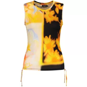 DESIGUAL NŐI NARANCSSÁRGA TOP