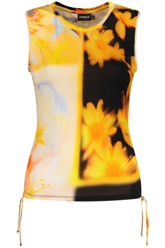 DESIGUAL NŐI NARANCSSÁRGA TOP