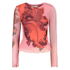 DESIGUAL NŐI RÓZSASZÍN HOSSZÚ UJJÚ PÓLÓ