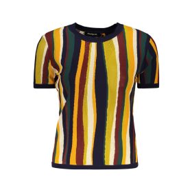 DESIGUAL Női rövid ujjú póló, kék