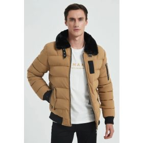 MAXX DIVATOS FÉRFI KABÁT VILÁGOSBARNA