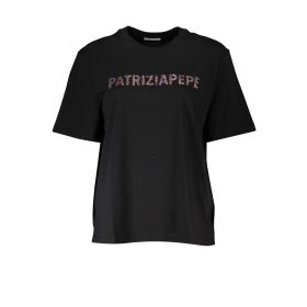 PATRIZIA PEPE NŐI RÖVID UJJÚ PÓLÓ, FEKETE