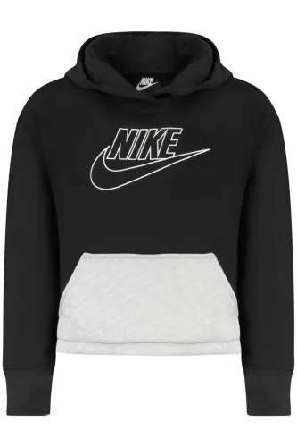 NIKE GYEREK FEKETE CIPZÁROS PULÓVER