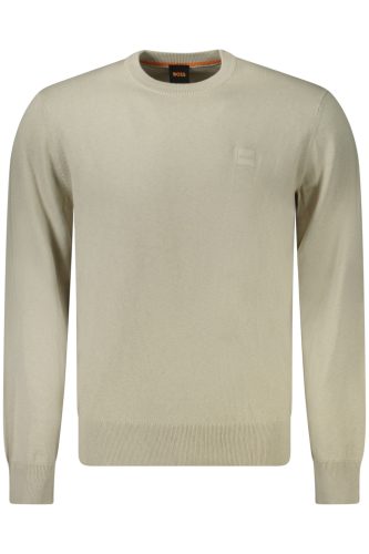 HUGO BOSS FÉRFI BÉZS PULÓVER