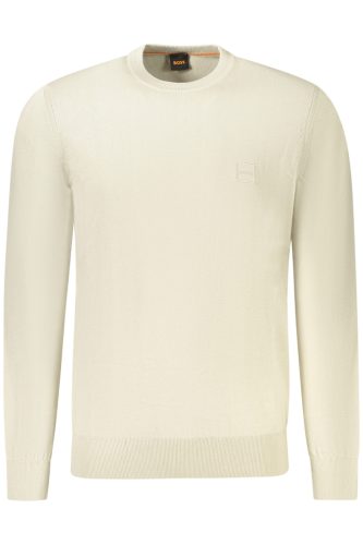 HUGO BOSS FÉRFI BÉZS PULÓVER