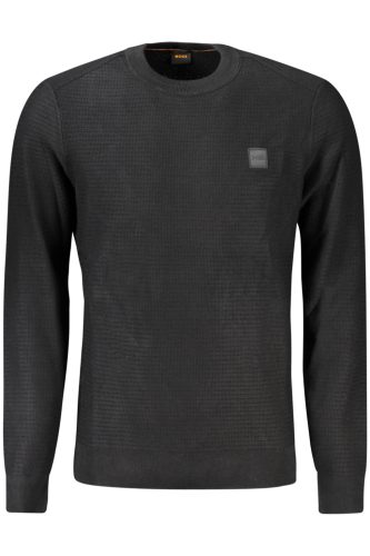 HUGO BOSS FÉRFI FEKETE PULÓVER