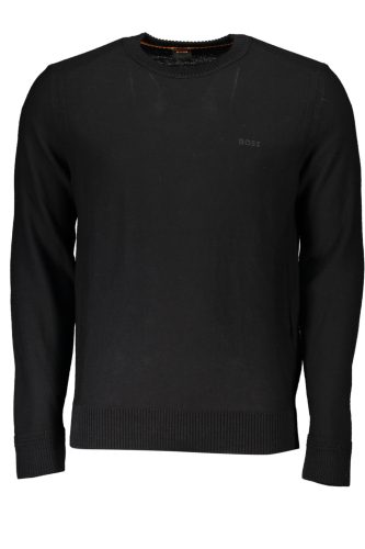 HUGO BOSS FÉRFI FEKETE PULÓVER