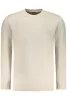 BOSS FÉRFI CIPZÁRAS PULÓVER, BÉZS
