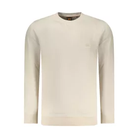 BOSS FÉRFI CIPZÁRAS PULÓVER, BÉZS