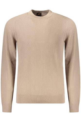 HUGO BOSS FÉRFI BÉZS PULÓVER