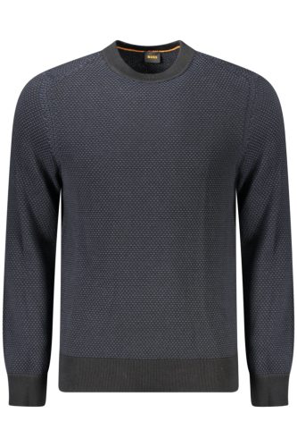 HUGO BOSS FÉRFI FEKETE PULÓVER