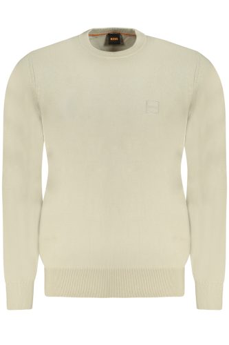HUGO BOSS FÉRFI BÉZS PULÓVER