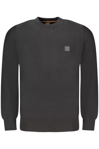 HUGO BOSS FÉRFI FEKETE PULÓVER