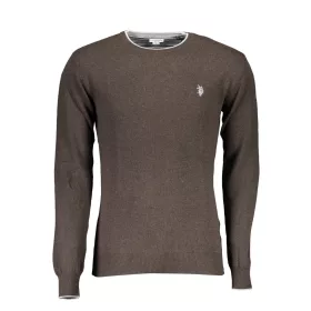 US POLO ASSN. FÉRFI BARNA PULÓVER