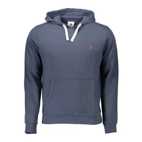US POLO ASSN. FÉRFI KÉK CIPZÁROS PULÓVER