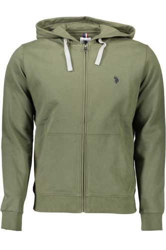 US POLO GREEN FÉRFI pulóver cipzárral