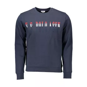 US POLO ASSN. FÉRFI KÉK CIPZÁROS PULÓVER