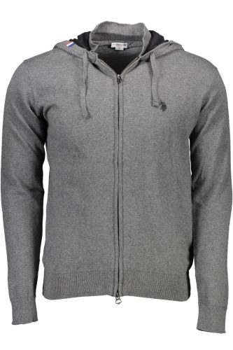 US POLO CARDIGAN MAN GREY