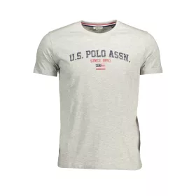 US POLO ASSN. FÉRFI RÖVID UJJÚ PÓLÓ, SZÜRKE