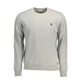US POLO ASSN. FÉRFI SZÜRKE CIPZÁROS PULÓVER