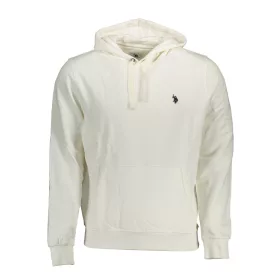 US POLO ASSN. FÉRFI FEHÉR CIPZÁROS PULÓVER
