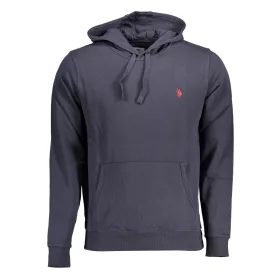 US POLO ASSN. FÉRFI KÉK CIPZÁROS PULÓVER