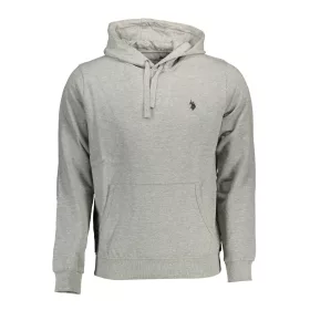 US POLO ASSN. FÉRFI SZÜRKE CIPZÁROS PULÓVER