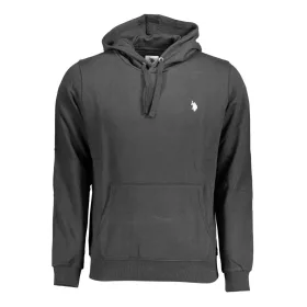 US POLO ASSN. FÉRFI FEKETE CIPZÁROS PULÓVER