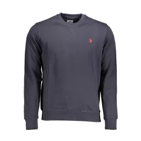 US POLO ASSN. FÉRFI KÉK CIPZÁROS PULÓVER