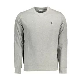 US POLO ASSN. FÉRFI SZÜRKE CIPZÁROS PULÓVER