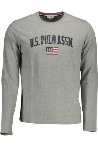 US POLO PÓLÓ, HOSSZÚ UJJÚ FÉRFI SZÜRKE