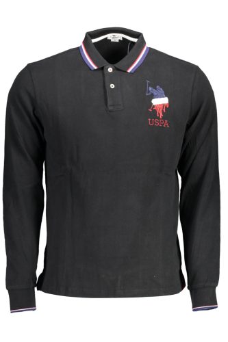 US POLO MAN FEKETE, HOSSZÚ UJJÚ POLO ING