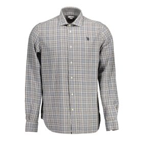 Amerikai hosszú ujjú férfi póló, szürke