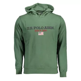 US POLO ASSN. FÉRFI ZÖLD CIPZÁROS PULÓVER
