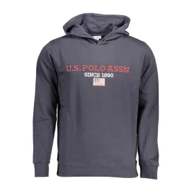 US POLO ASSN. FÉRFI KÉK CIPZÁROS PULÓVER