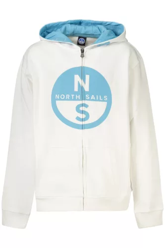 NORTH SAILS GYERMEK FEHÉR CIPZÁROS PULÓVER