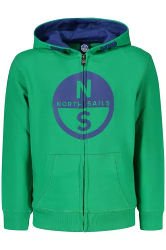 NORTH SAILS GYERMEK ZÖLD CIPZÁRAS PULÓVER